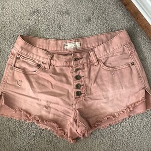 Free People distressed shorts